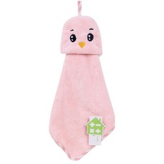 ECODY 小雞廚房毛巾, 1個, 粉色的
