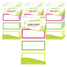 LATECH 彩色圖案索引貼紙 PT-203A 3色混合, 10個