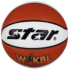 스타 WKBL-GAME 농구공, 탄칼라 + 화이트, 1개