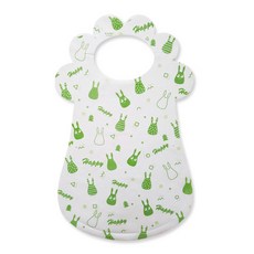 캐프런 어린이용 스탬프 연두 코팅부직포 앞치마, 1개