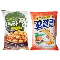 롯데제과 슈퍼곡물 울트라짱 230g + 꼬깔콘 새우마요맛 132g, 1세트
