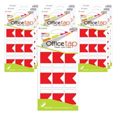 LATECH Office Tab 塑膠彩色索引貼紙 FT-105A 螢光4色混合, 10個