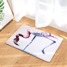 利賓帕 廚房浴室防滑火鶴插畫腳踏墊, A4