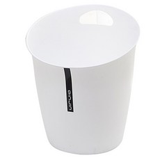 手把式家用垃圾桶, 白色, 1個