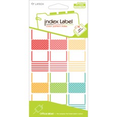 LATECH 彩色圖案索引貼紙 PT-104A 膠片彩色 9p, 10片