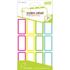 LATECH 彩色圖案索引貼紙 PT-213A 4色混合, 10個
