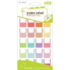 LATECH 彩色圖案索引貼紙 PT-102A 膠片彩色 9p, 10片