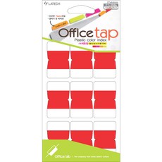 LATECH Office Tab 塑膠彩色索引貼紙 FT-102A 螢光4色混合, 10個