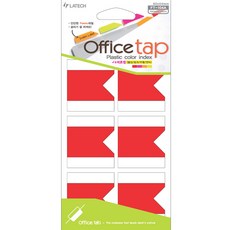 LATECH 辦公標籤塑料彩色索引貼紙 FT-104A 熒光 4 色混裝 4p, 10片