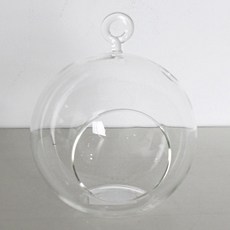 데팡스 새집모양 행잉 유리 장식 뷰티플 라운드 오너먼트 10cm, 1개