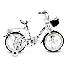 엑사이더 마로PRO 16 아동용 자전거 + 안전벨 + 바구니 + 흙받이, 화이트, 1개