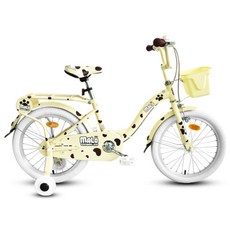 엑사이더 마로PRO 18 아동용 자전거 + 안전벨 + 바구니 + 흙받이, 옐로우, 1개