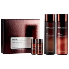 The Face Shop 菲詩小舖 Bifida 男士活膚 2 件套, 化妝水 140ml+乳液 140ml+化妝水 30ml+乳液 30ml, 1組