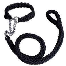 Block Mart 簡約風大型犬項圈款牽繩, 1組, 2號