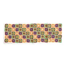 mib 彩色圖案手工編織長方形跑鞋, 混色, 寬 30 厘米 x 高 90 厘米