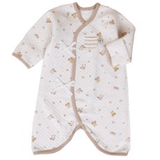 Organic Boom 小熊圖案3層式保暖蝴蝶衣