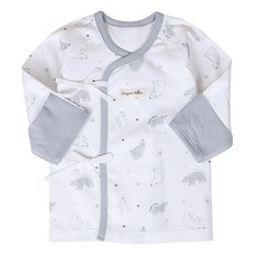 오가닉붐 신생아용 백곰 배냇저고리 사계절