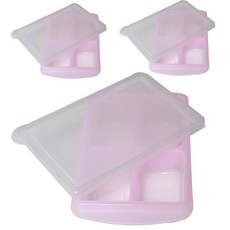 副食品冷凍分裝盒 3入, 粉色