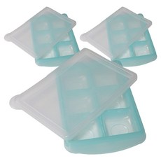 알알이쏙 이유식 냉동용기 3p, 블루