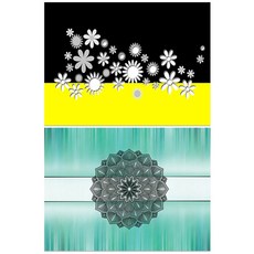 Roem Design 矽膠餐墊 花卉盛宴 + 蓮花, 混合顏色, 385 x 285 mm, 1個
