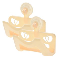 흡착식 다기능 냄비뚜껑 스토리지랙, 아이보리, 2개