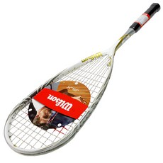 Wilson BLX 暴風雨 120 壁球拍, 白+金+灰