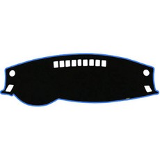 BlueCode 絲絨汽車儀表板遮光墊 + 防塵袋 現代, 現代 Genesis (14~15年) 中間無/HUD無, 霧面黑 + 天空藍