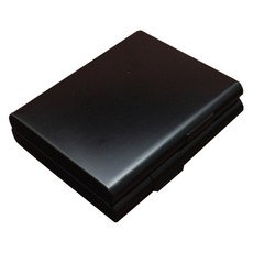 더자카 양면 메탈 담배케이스, 블랙, 1개