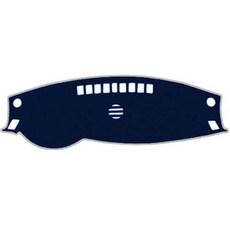 BlueCode 絲絨汽車儀表板遮光墊 + 防塵袋, 現代 Genesis (14~15年) 中間有/HUD無, 午夜藍 + 白