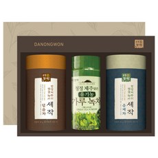 다농원 녹차세트 1호 + 쇼핑백, 세작 증제차 + 덖음차 + 청정제주 담은 유기농 가루녹차, 1세트