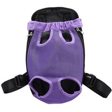 Life Point 狗狗貓咪素色網眼寵物背帶, 紫色