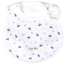 Organic Boom 帆船印花圍兜, 混色, 1件