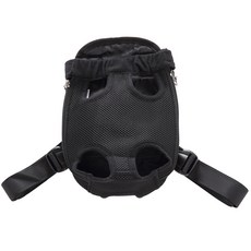 Life Point 狗狗貓咪素色網眼寵物背帶, 黑色