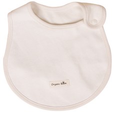 Organic Boom 無螢光劑棉質圍兜, 米色, 1件, 1件