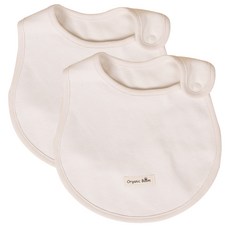 Organic Boom 無螢光劑棉質圍兜, 米色, 1件, 2件