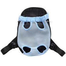 Life Point 狗狗貓咪素色網眼寵物背帶, 藍色