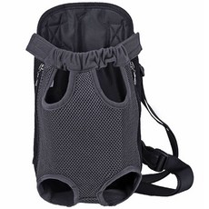 Life Point 狗狗貓咪素色網眼寵物背帶, 灰色