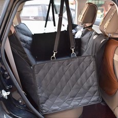 meongmoongs 汽車座椅全罩式 中央拉鍊分離型, 黑色, 1個