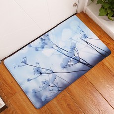 里賓帕 廚房浴室防滑日常花朵地墊, B7