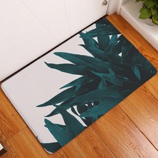 LIVINGPOP 廚房浴室防滑仙人掌樹葉插畫地墊, A7