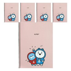 B급패밀리 노트 2 23-5096, 핑크, 5개입