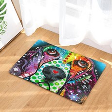 LIVINGPOP 廚房浴室防滑霓虹小狗插圖地墊 B, 14