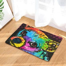 LIVINGPOP 廚房浴室防滑霓虹小狗插圖地墊 B, 7