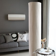 골드얀 에어컨커버 벽걸이 L, 마레베이지(Beige + White)