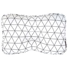 bebenuvo 超細纖維防扁頭枕, Triangle Grid, 1個