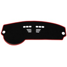 BLACKLABEL 防滑儀表板避光墊, 黑色 + 紅色, 三星 New SM5 (10~15年) 有中央喇叭