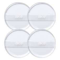 COCO String 矽膠泡芙, 單色, 4件