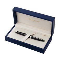 WATERMAN Karen Lacquer 黑金裝飾鋼筆 ST, F, 黑色的