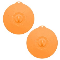 리빙팝 실리콘 덮개 2p, 오렌지