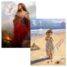 BANHAJIO Jigo Masterpiece Drawing DIY 2套組, 沙灘夢女神